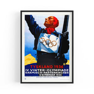 Olympic Games Germany (1936) Vintage Wall Art - The Affordable Art Company