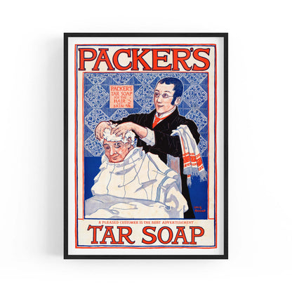 Packers Tar Soap Laundry Vintage Advert Wall Art - The Affordable Art Company