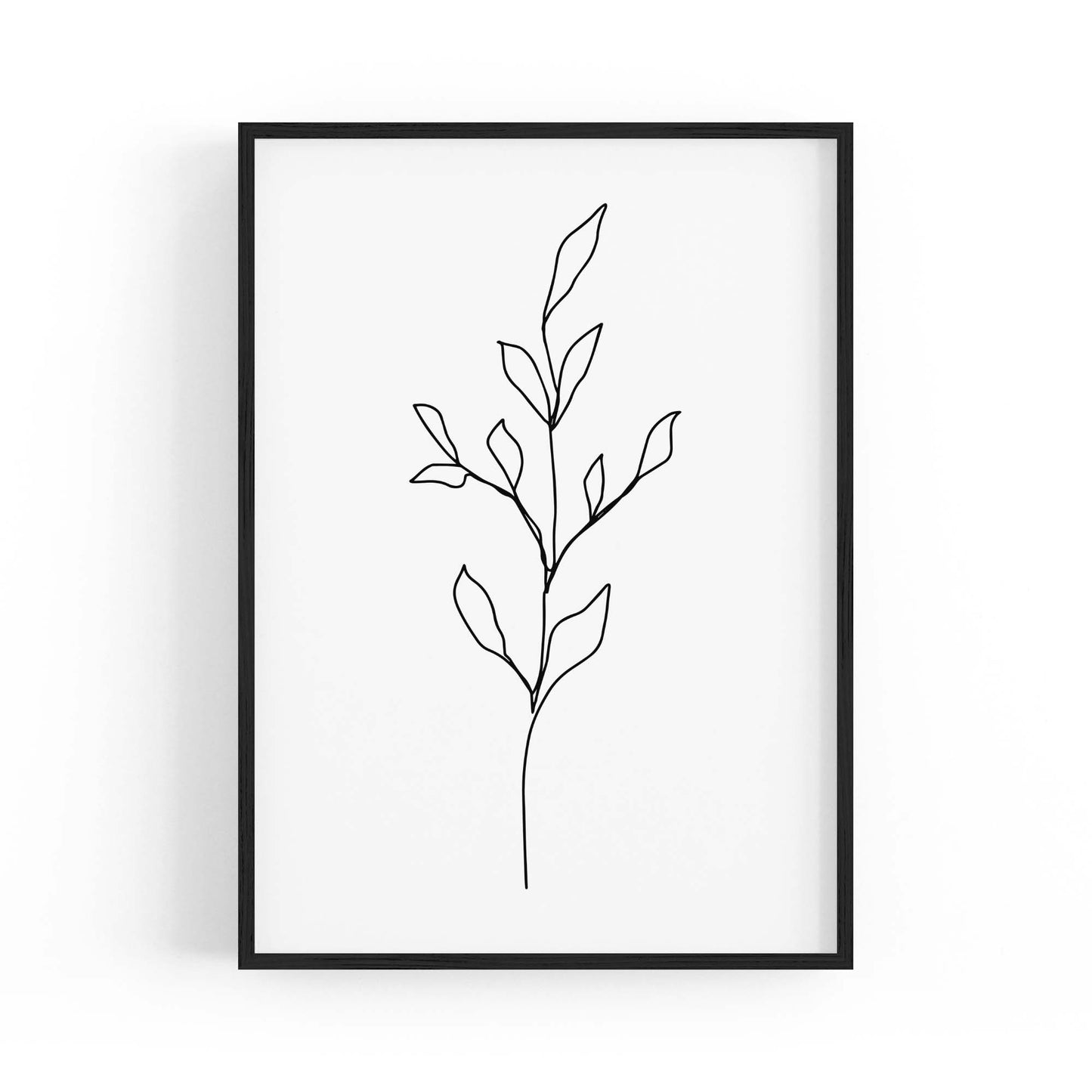 Minimal Floral Drawing Flower Abstract Wall Art #41 - The Affordable Art Company