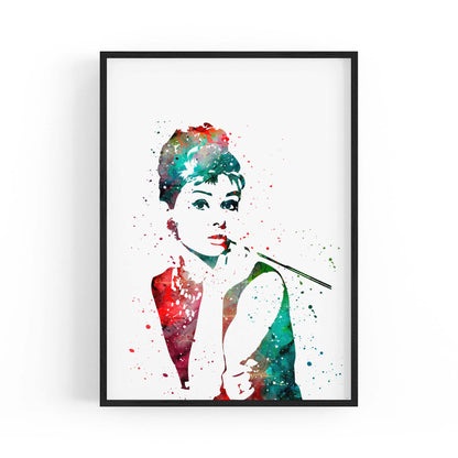 Audrey Hepburn Fashion Minimal Bedroom Wall Art #3 - The Affordable Art Company