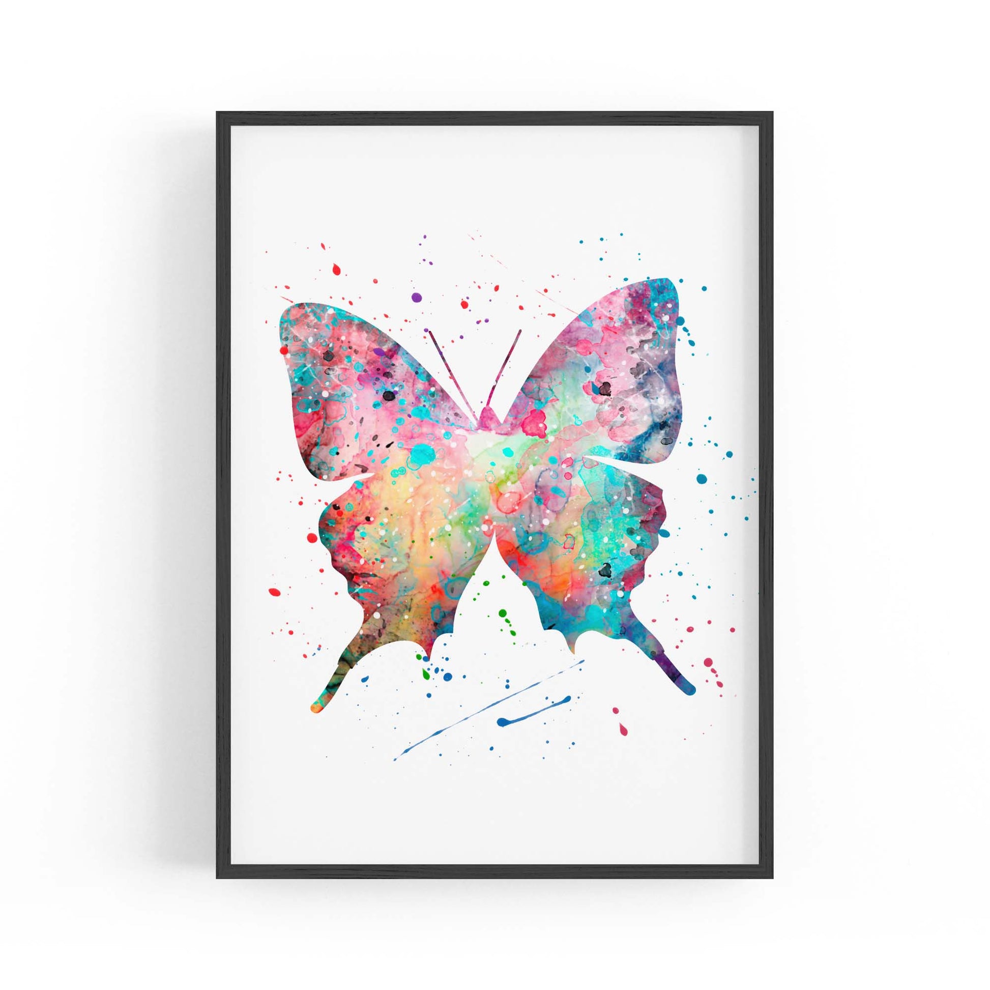 Butterfly Cute Nursery Baby Toddler Wall Art #1 - The Affordable Art Company