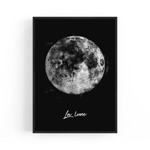 The Moon Space Science Painting Wall Art - The Affordable Art Company