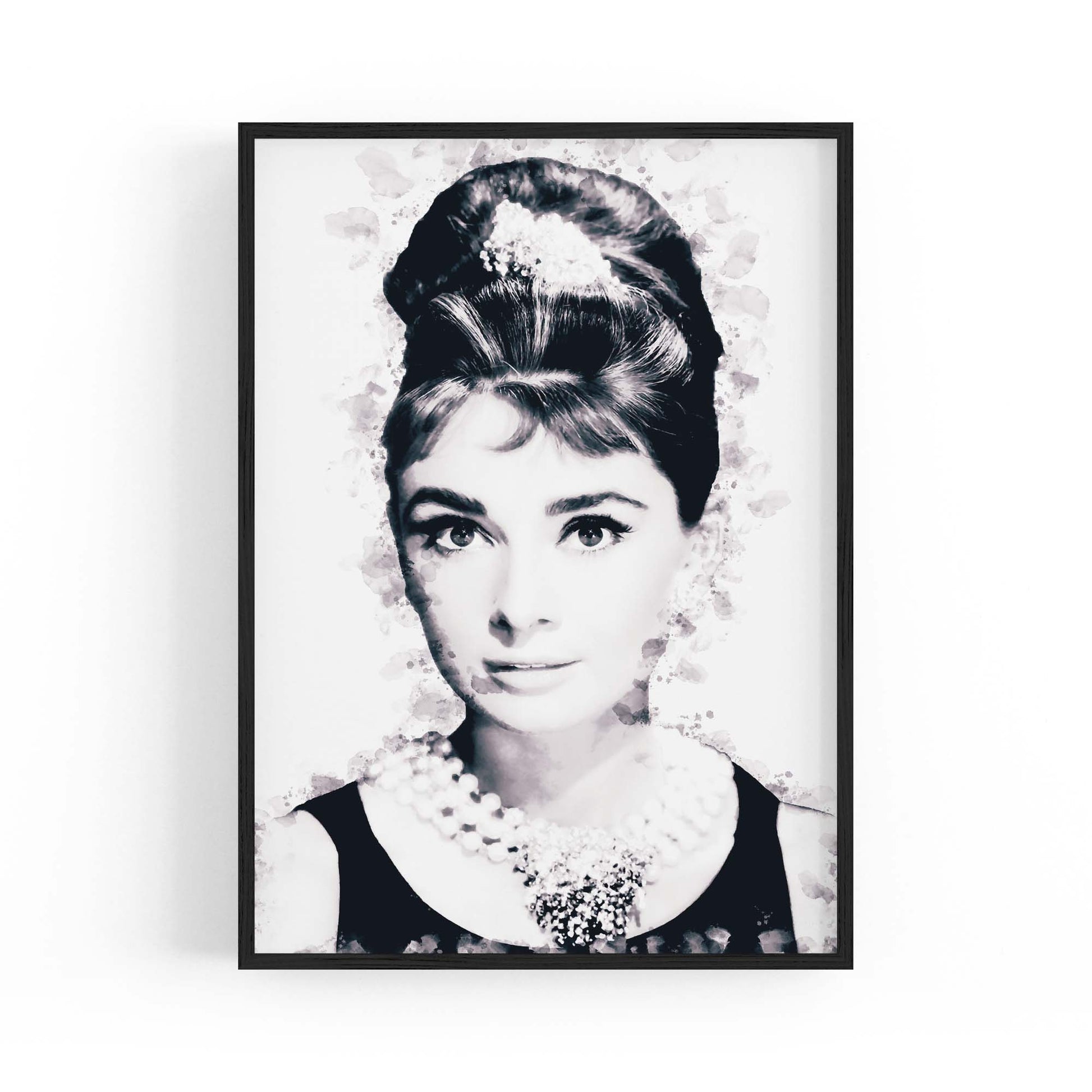 Audrey Hepburn Fashion Minimal Bedroom Wall Art #7 - The Affordable Art Company
