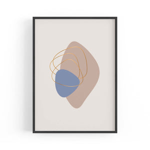 Pale Abstract Shapes Wall Art #5 - The Affordable Art Company
