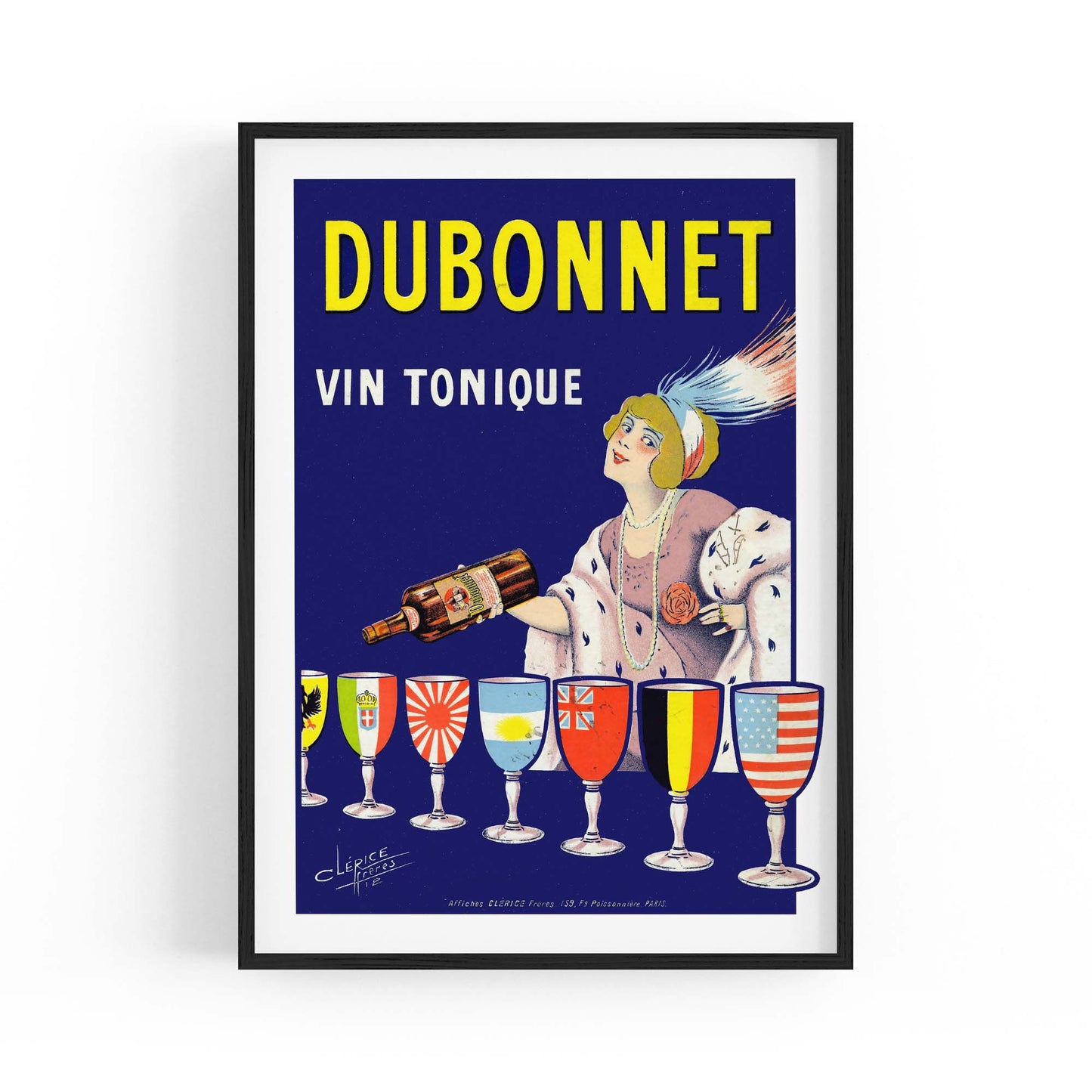 Dubonnet Aperitif Vintage Drinks Advert Wall Art - The Affordable Art Company