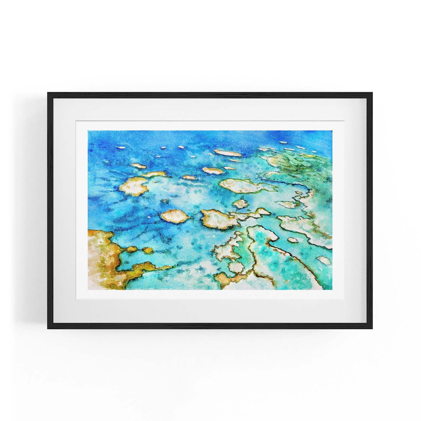 Great Barrier Reef Australian Painting Wall Art - The Affordable Art Company