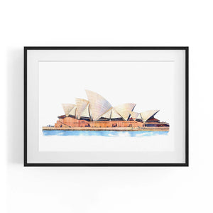Sydney Opera House Painting Australian Wall Art - The Affordable Art Company