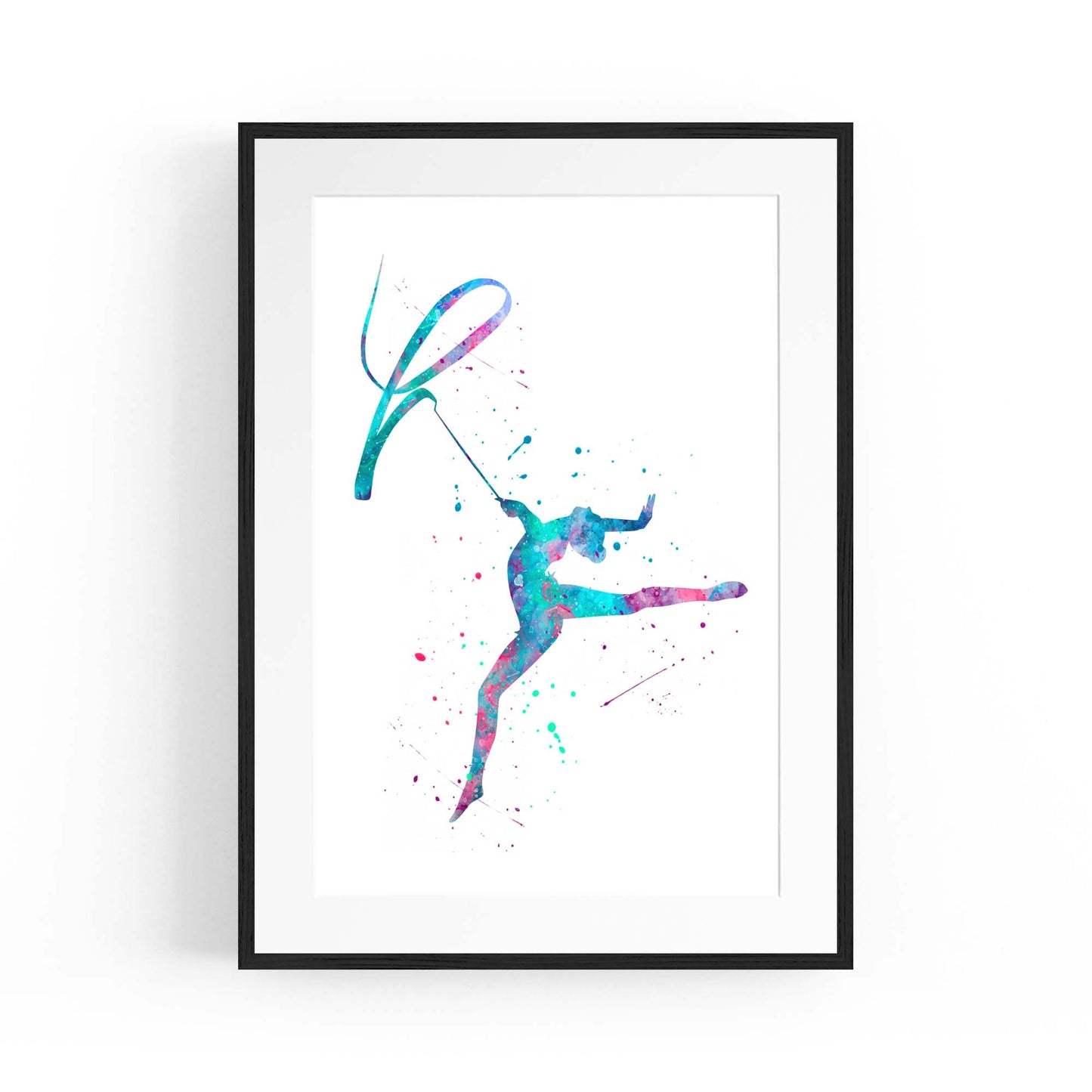 Gymnast Dance Girls Bedroom Gymnastics Wall Art #5 - The Affordable Art Company