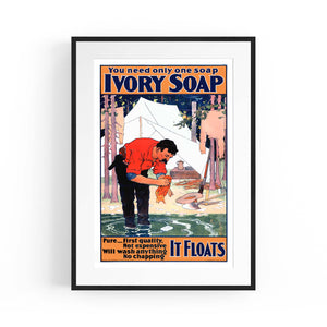 Ivory Soap Vintage Advert Laundry Room Wall Art - The Affordable Art Company