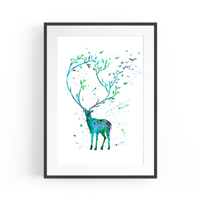 Cute Deer Woodland Animal Nursery Wall Art #2 - The Affordable Art Company