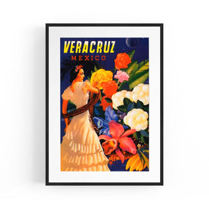 Veracruz, Mexico Vintage Travel Advert Wall Art - The Affordable Art Company