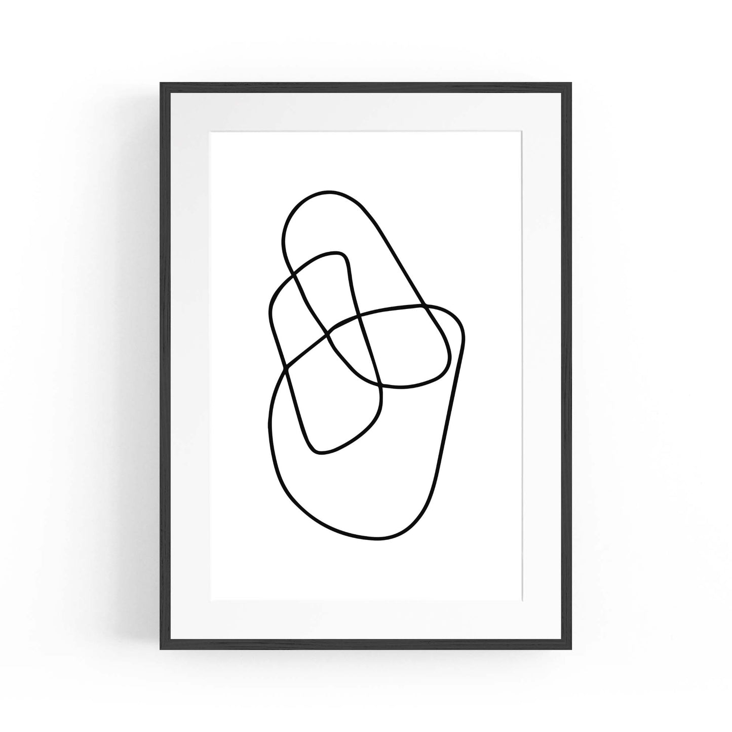 Minimal Abstract Modern Line Artwork Wall Art #2 - The Affordable Art Company