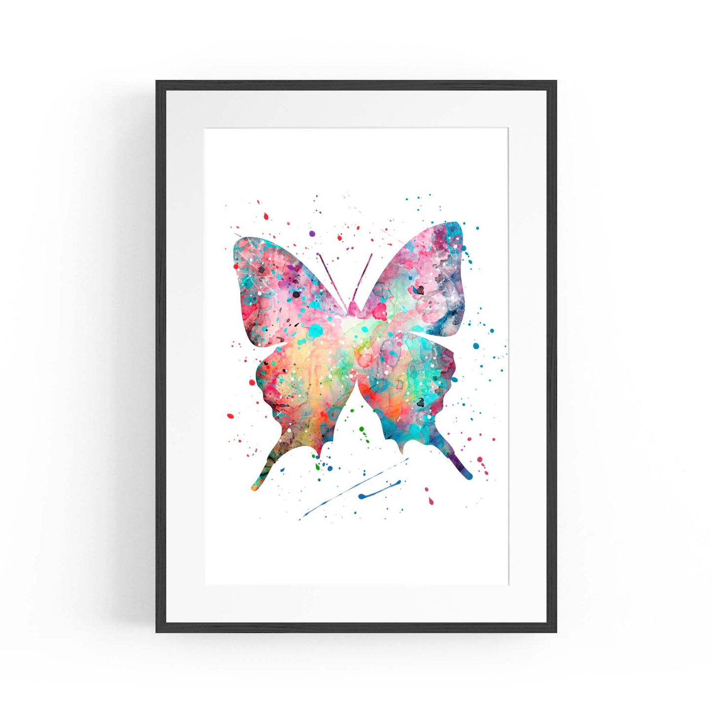 Butterfly Cute Nursery Baby Toddler Wall Art #1 - The Affordable Art Company