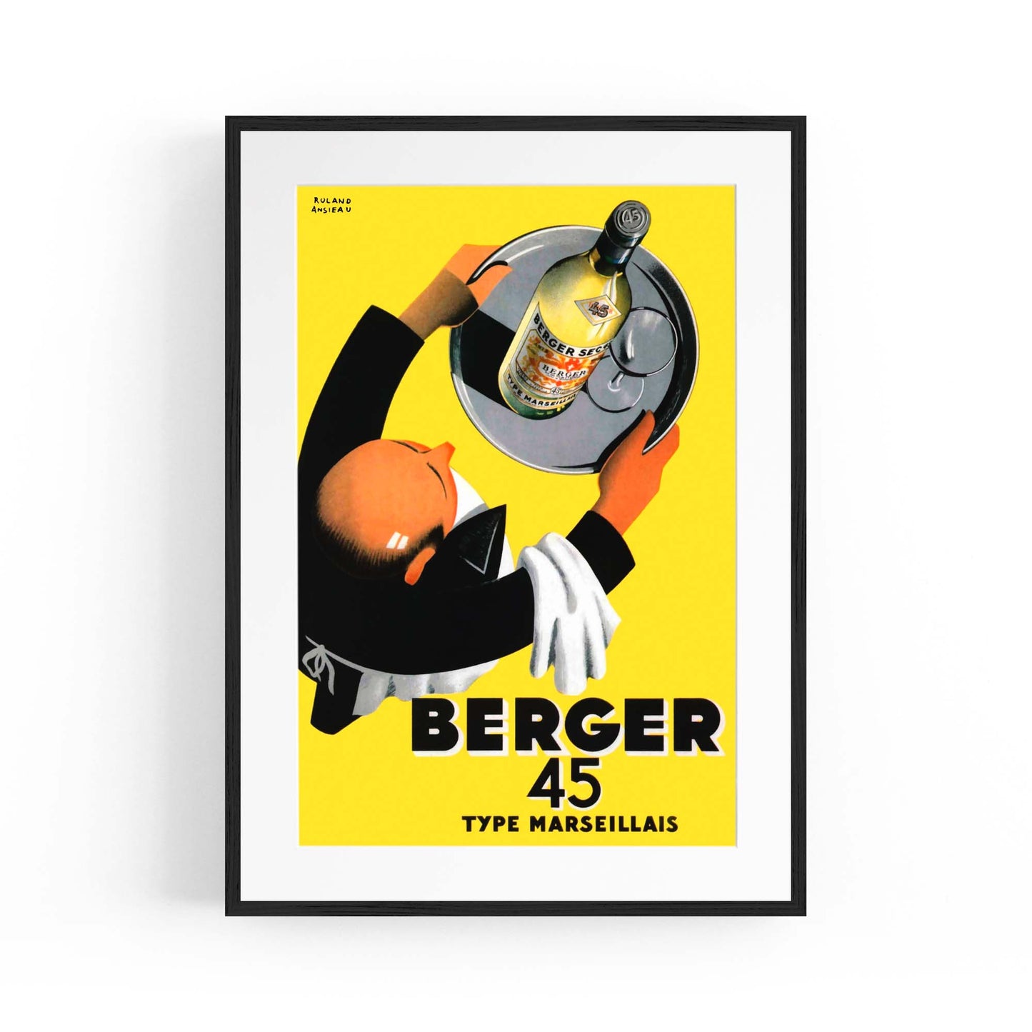 Berger 45 Vintage Advert Wall Art - The Affordable Art Company