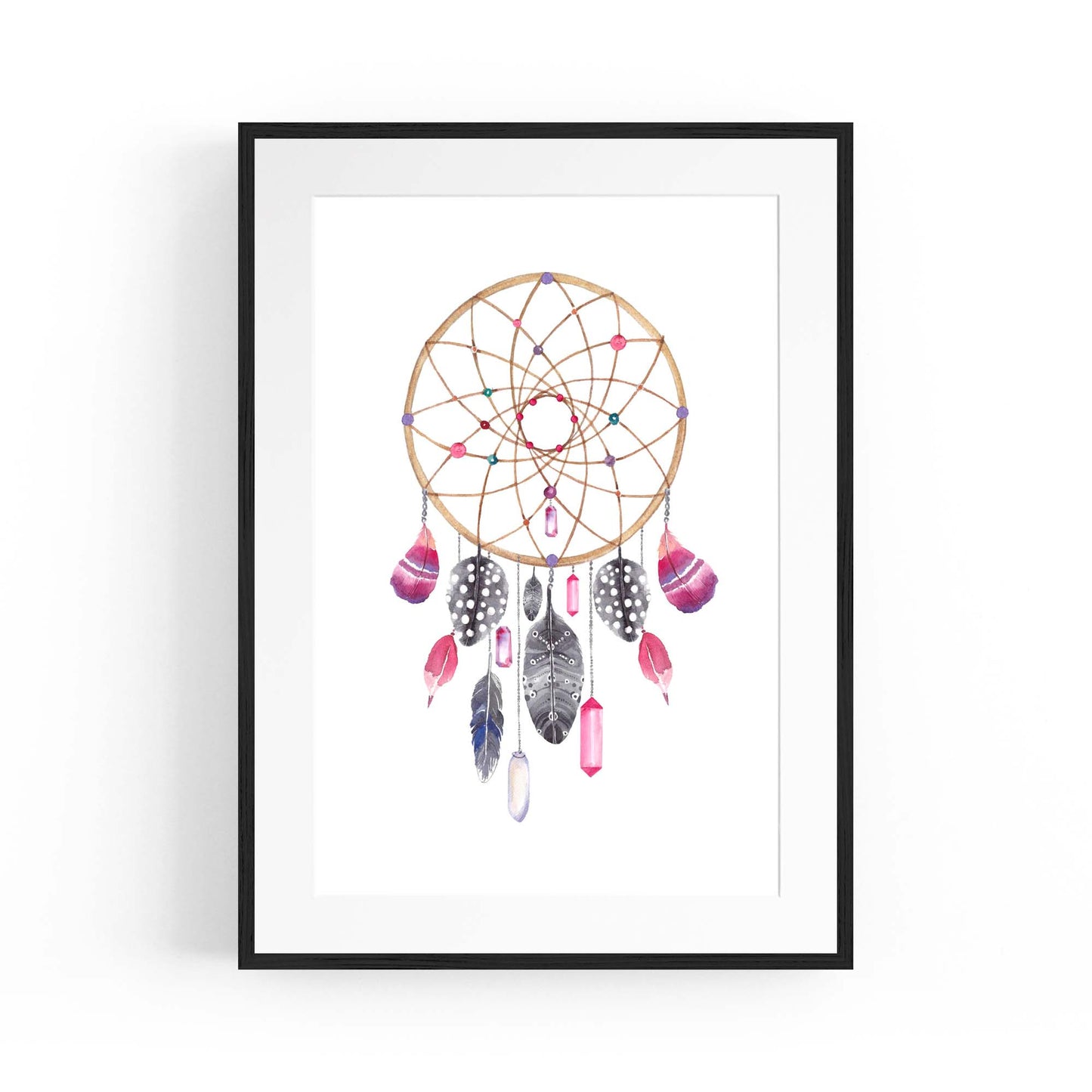 Dream Catcher Nursery Baby Bedroom Wall Art #3 - The Affordable Art Company