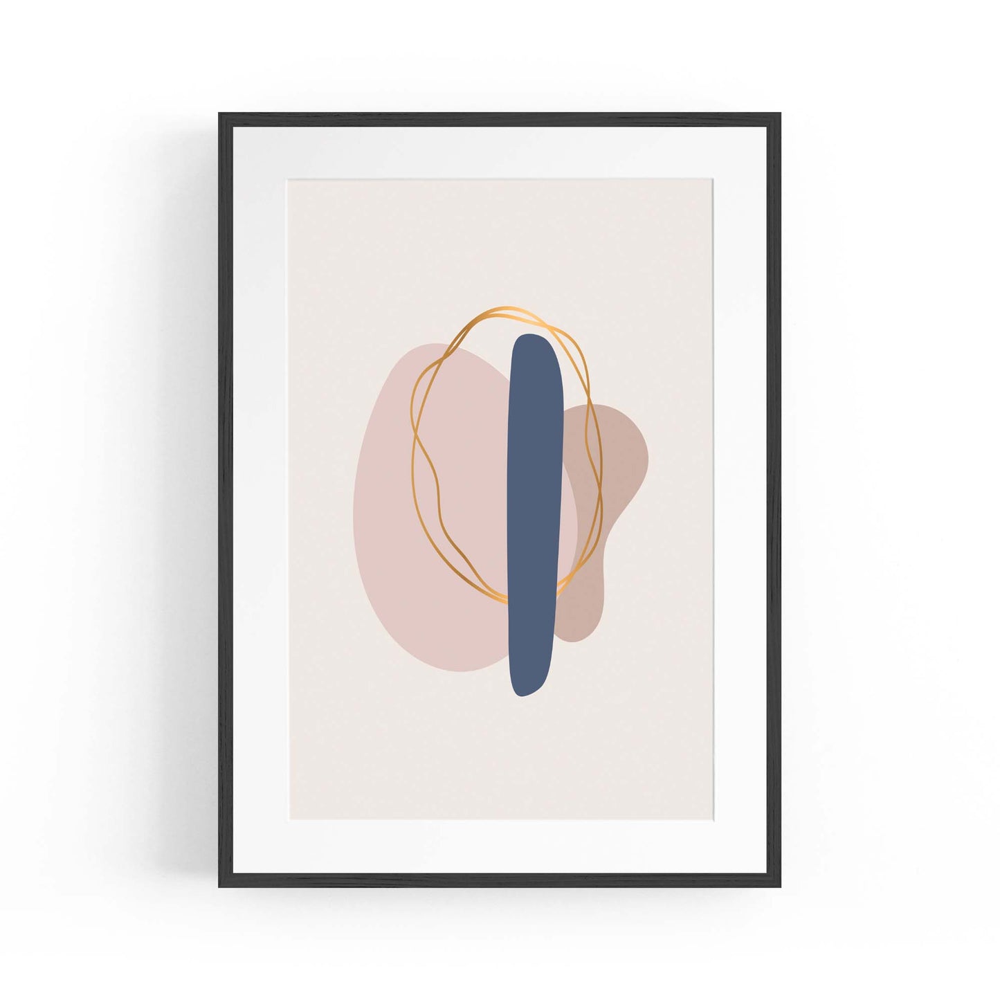 Pale Abstract Shapes Wall Art #10 - The Affordable Art Company