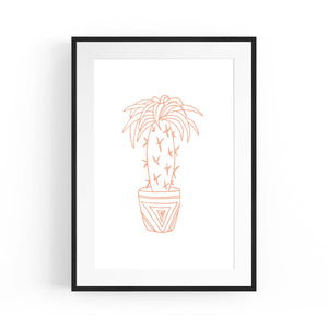 Abstract House Plant Minimal Living Room Wall Art #21 - The Affordable Art Company