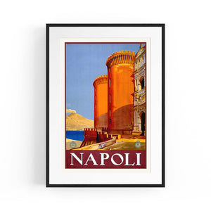 Napoli Italy Vintage Travel Advert Wall Art - The Affordable Art Company