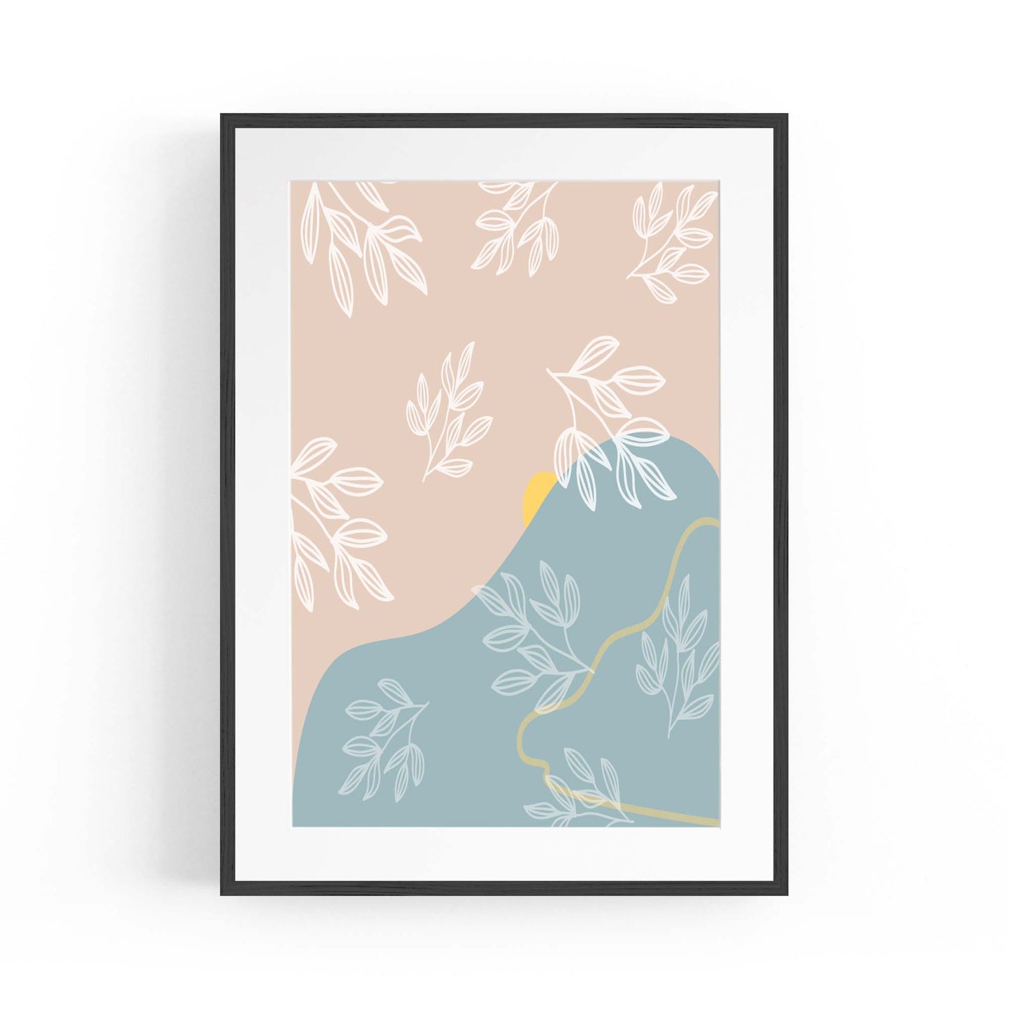 Calm Abstract Minimal Pastel Modern Wall Art #2 - The Affordable Art Company