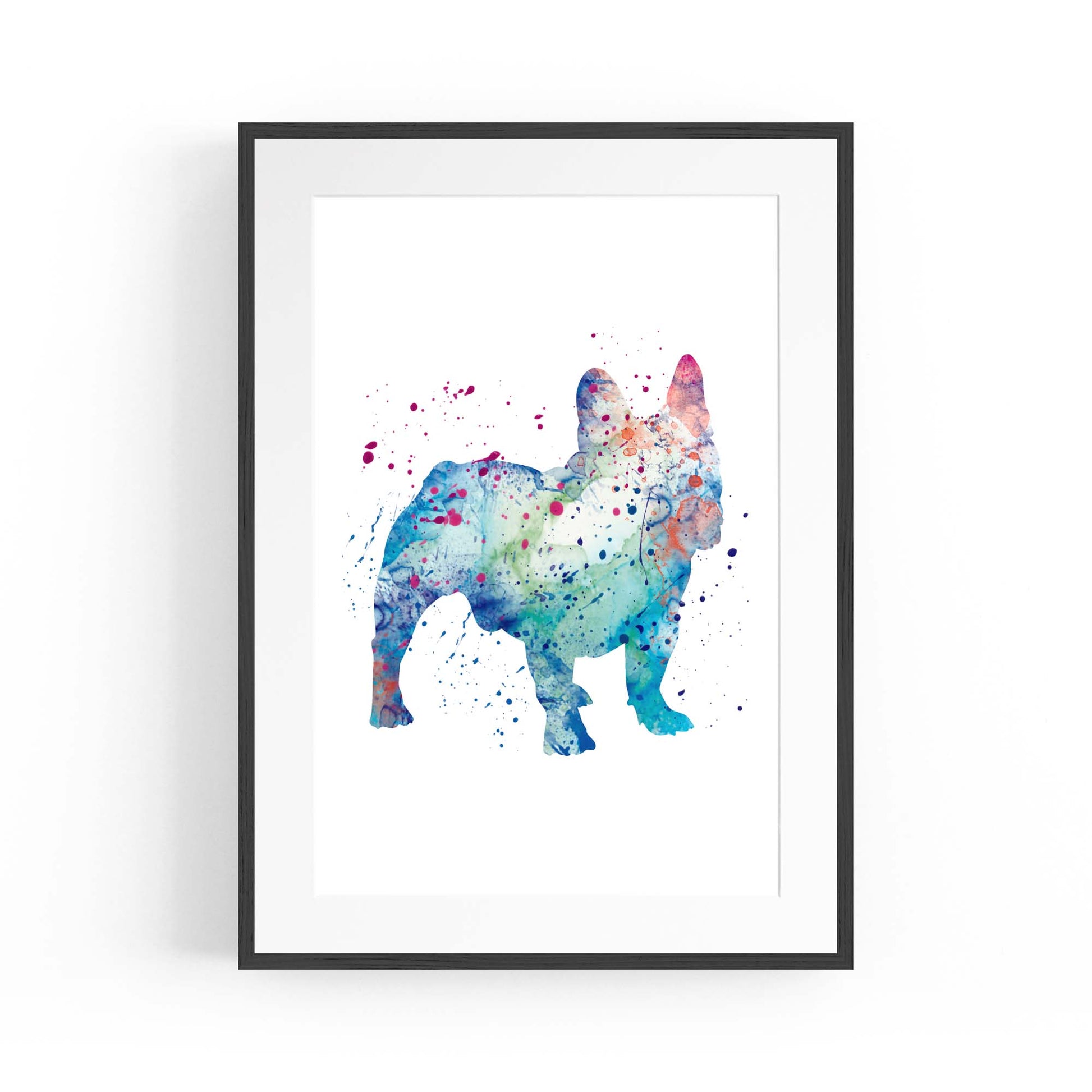 French Bulldog Painting Wall Art Print - The Affordable Art Company