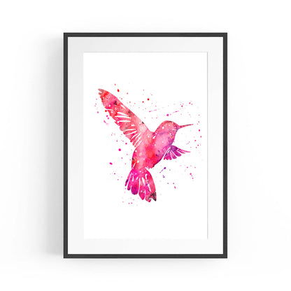 Watercolour Hummingbird Bird Nursery Wall Art #3 - The Affordable Art Company