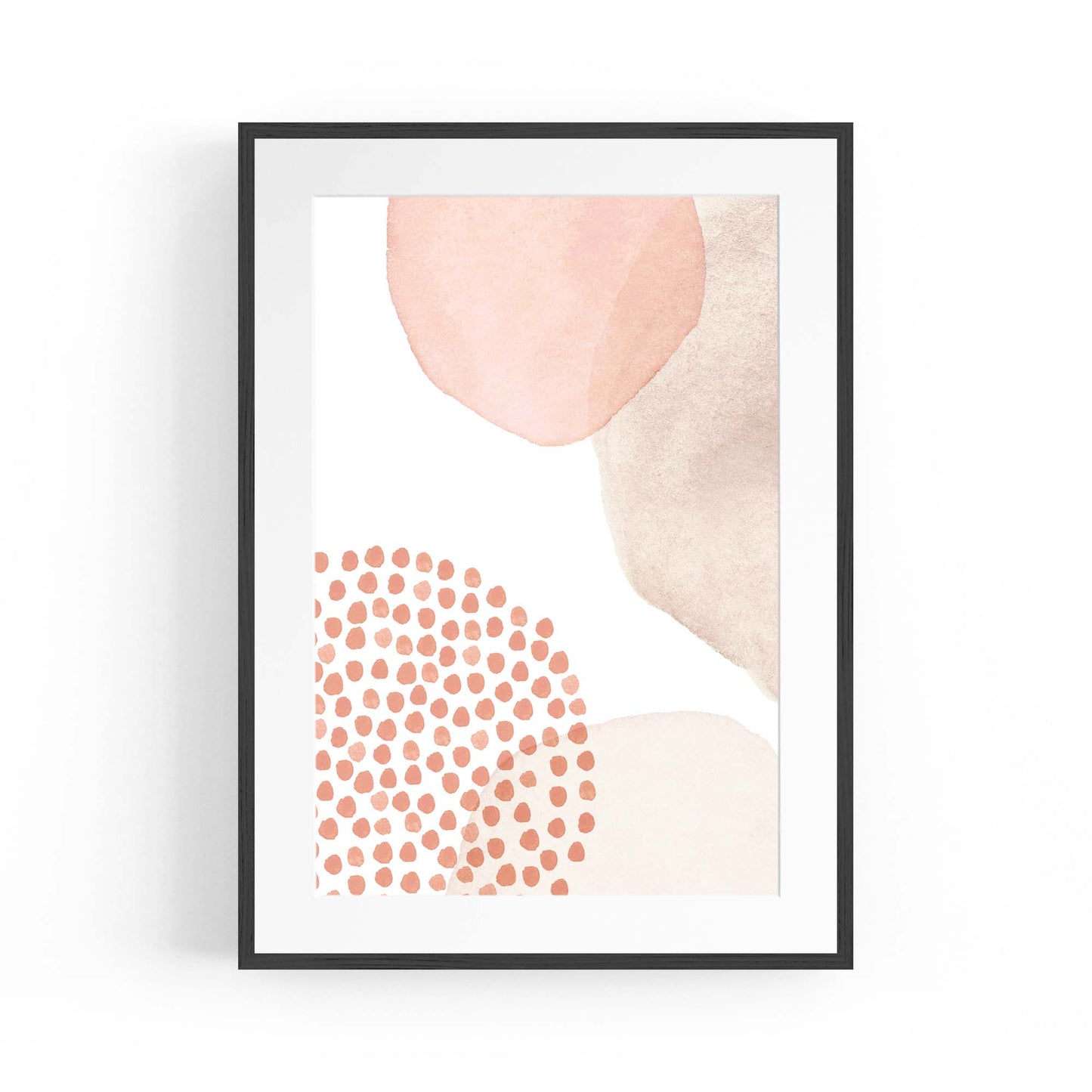 Abstract Modern Watercolour Shapes Painting Wall Art #13 - The Affordable Art Company