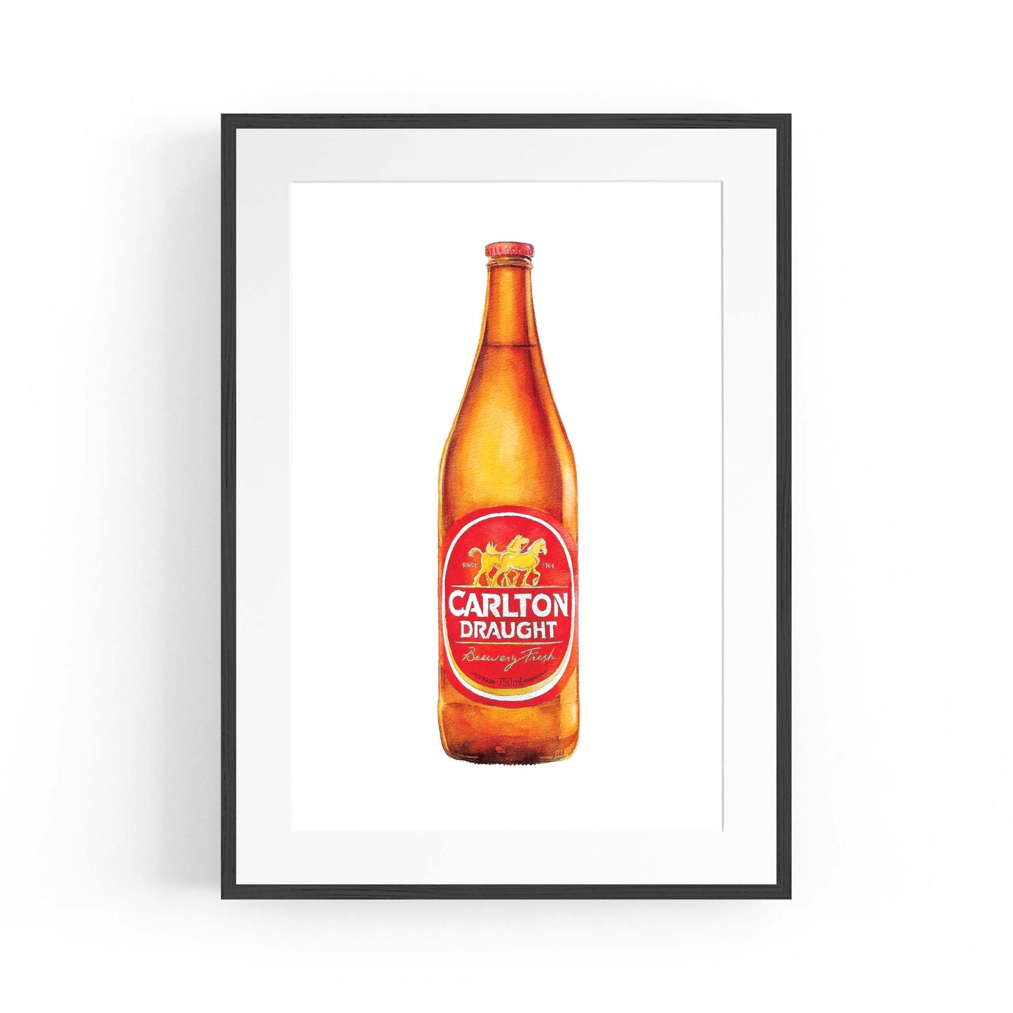 Carlton Draught Longneck Beer  Wall Art - The Affordable Art Company