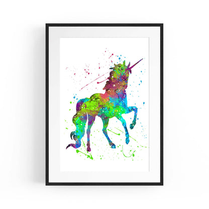 Unicorn Nursery Girls Bedroom Wall Art #2 - The Affordable Art Company