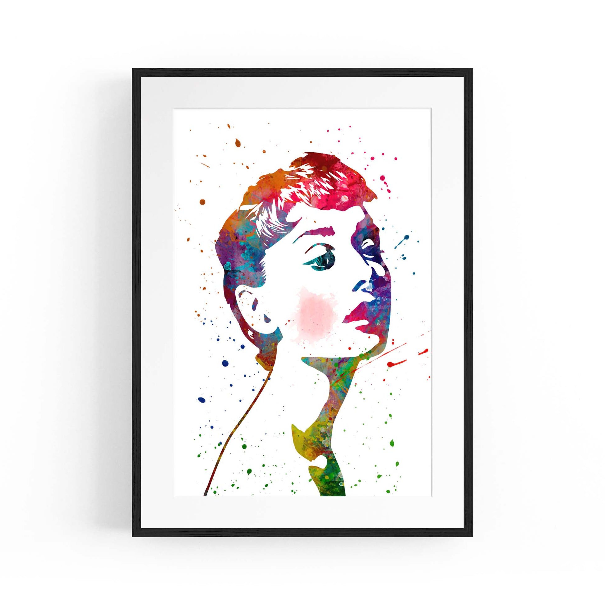 Audrey Hepburn Fashion Minimal Bedroom Wall Art #4 - The Affordable Art Company