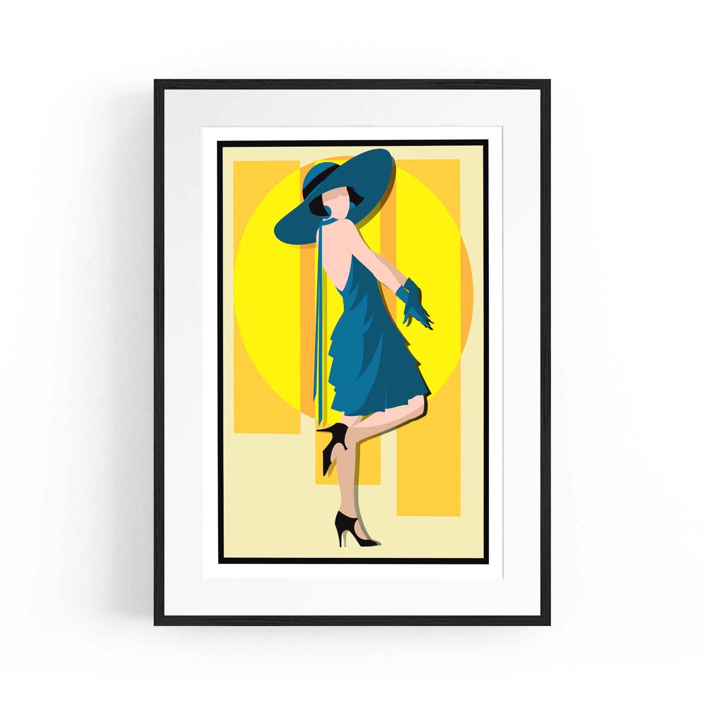 Art Deco New York Fashion Retro Vintage Wall Art #3 - The Affordable Art Company