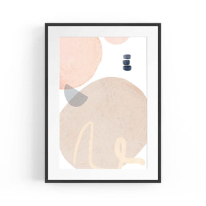 Minimal Pastel Abstract Retro Painting Wall Art #3 - The Affordable Art Company