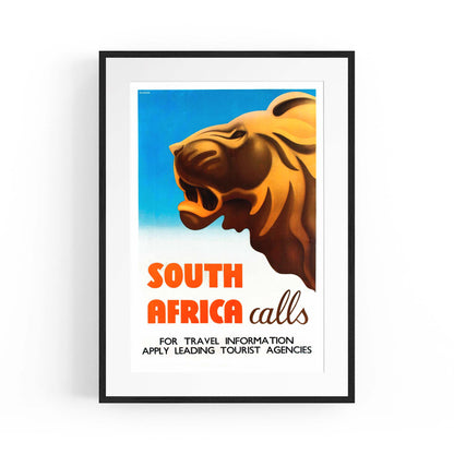 South Africa Vintage Travel Advert Wall Art - The Affordable Art Company