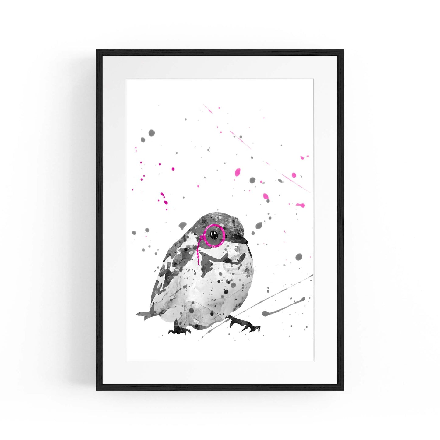 Bird with Glasses Nusery Animal Wall Art - The Affordable Art Company