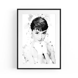 Audrey Hepburn Fashion Minimal Bedroom Wall Art #6 - The Affordable Art Company