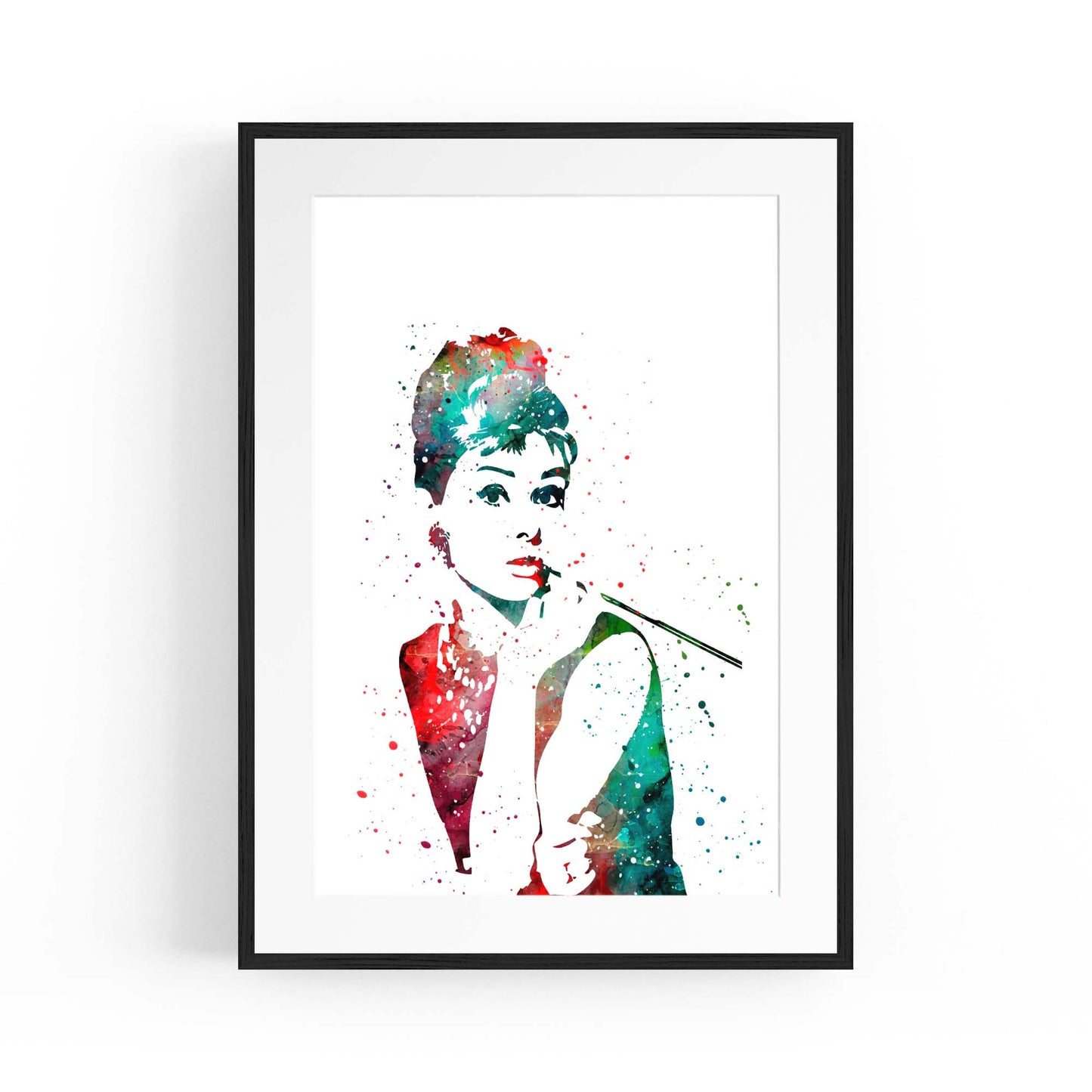 Audrey Hepburn Fashion Minimal Bedroom Wall Art #3 - The Affordable Art Company