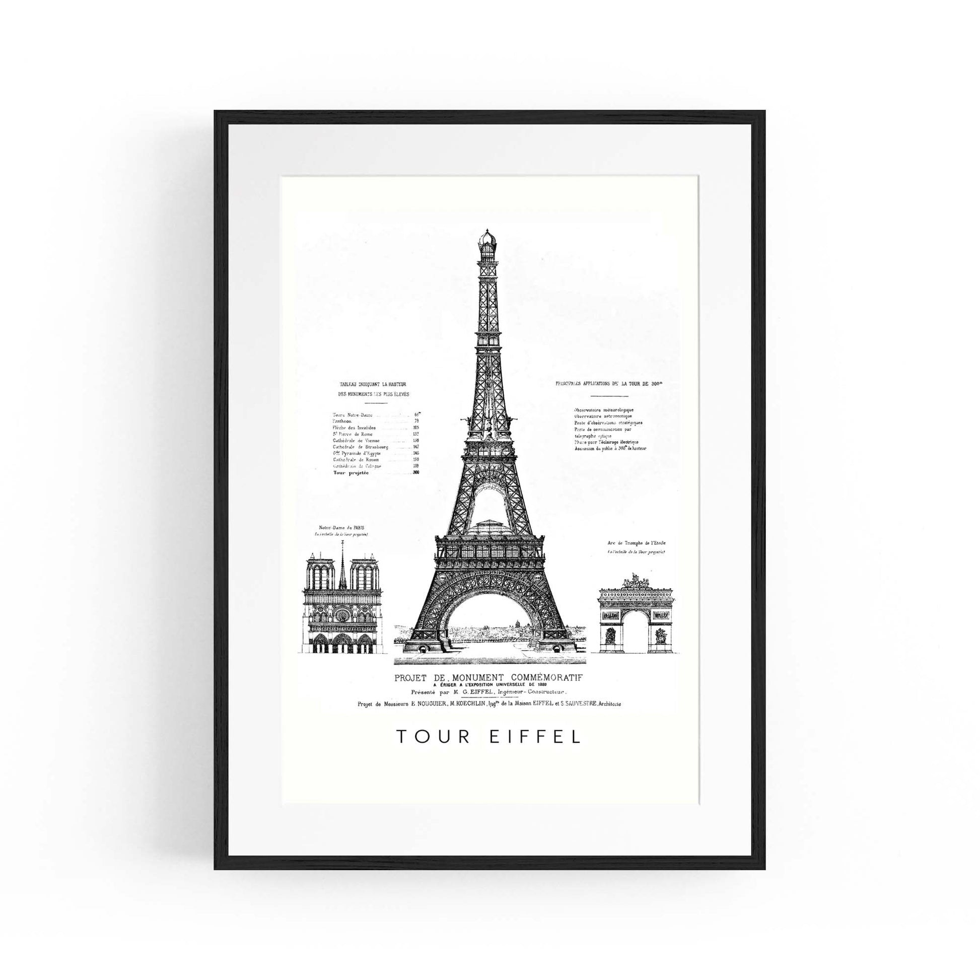 Eiffel Tower, Paris France Artwork Decor Wall Art #1 - The Affordable Art Company