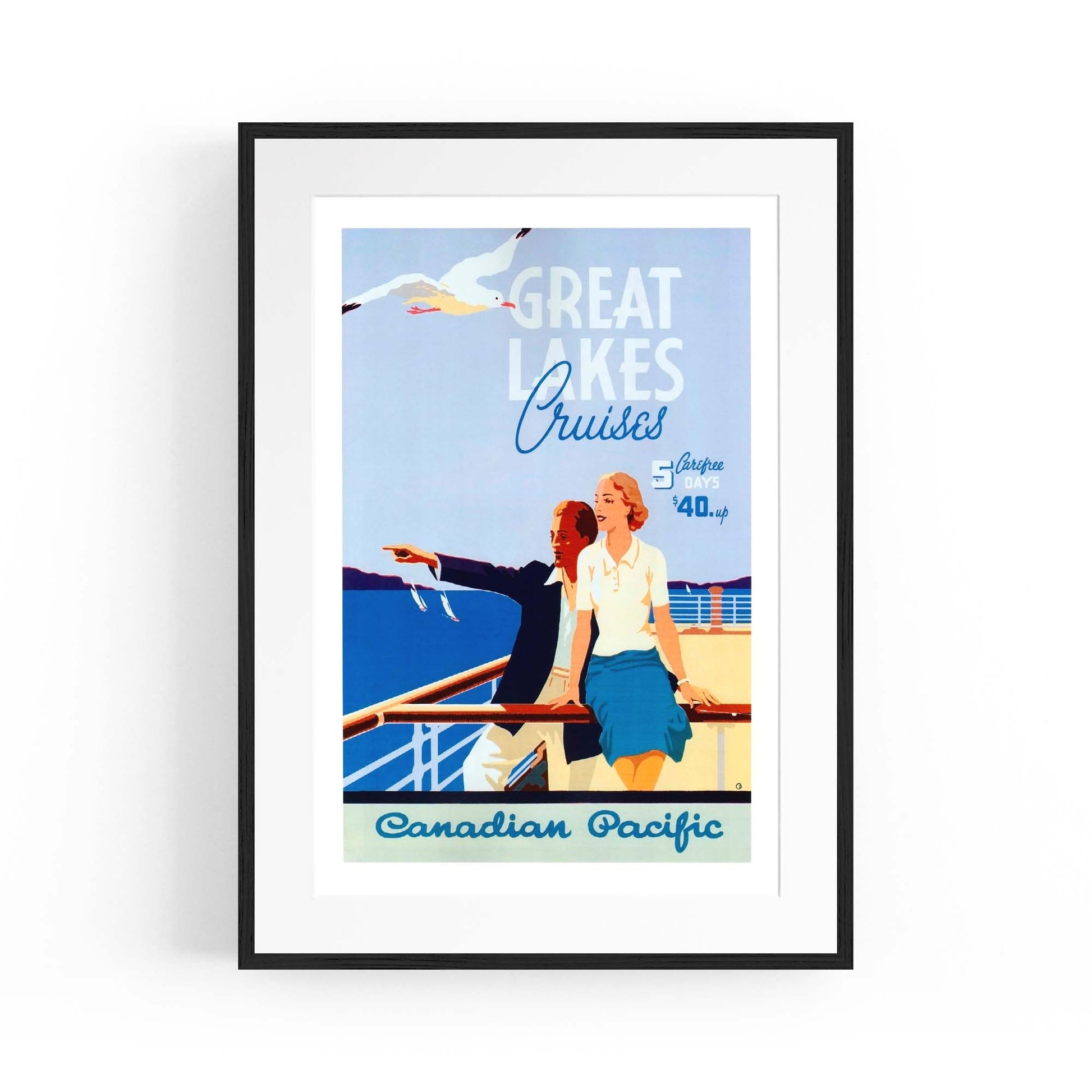 Canadian Pacific Vintage Shipping Advert Wall Art #4 - The Affordable Art Company