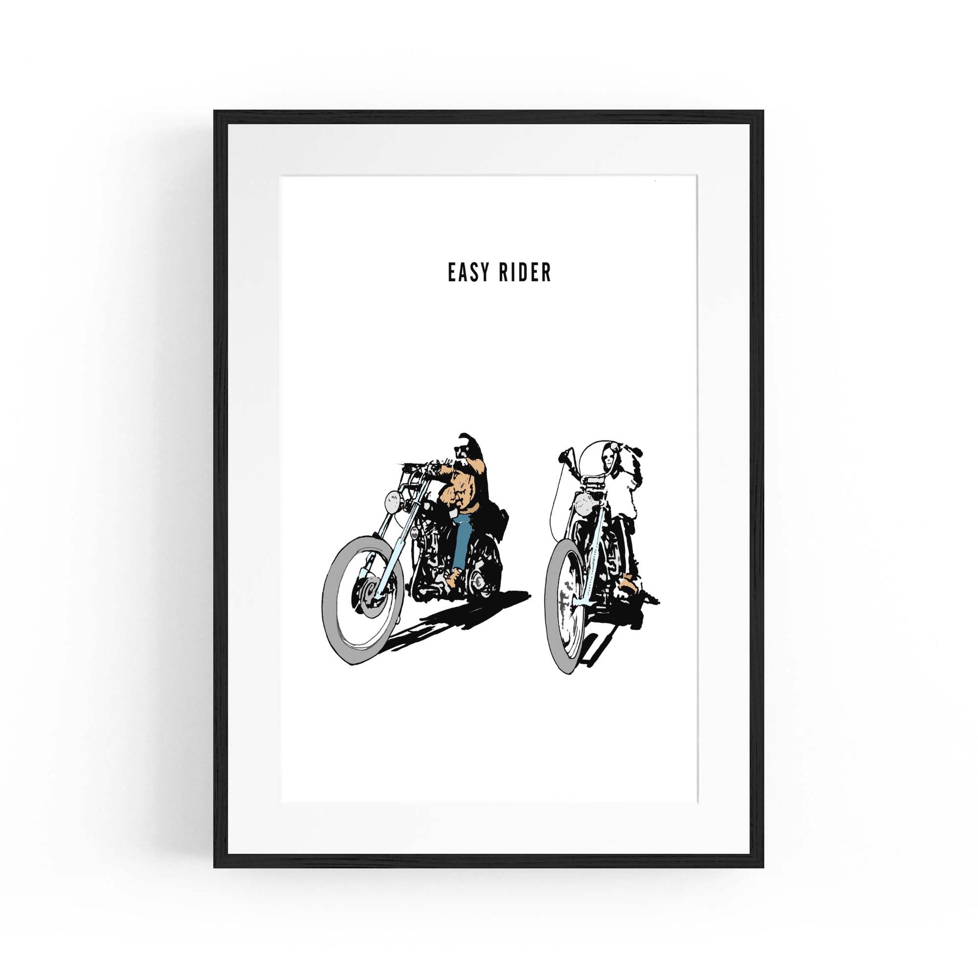 Easy Rider Motorcycle Garage Man Cave Wall Art - The Affordable Art Company