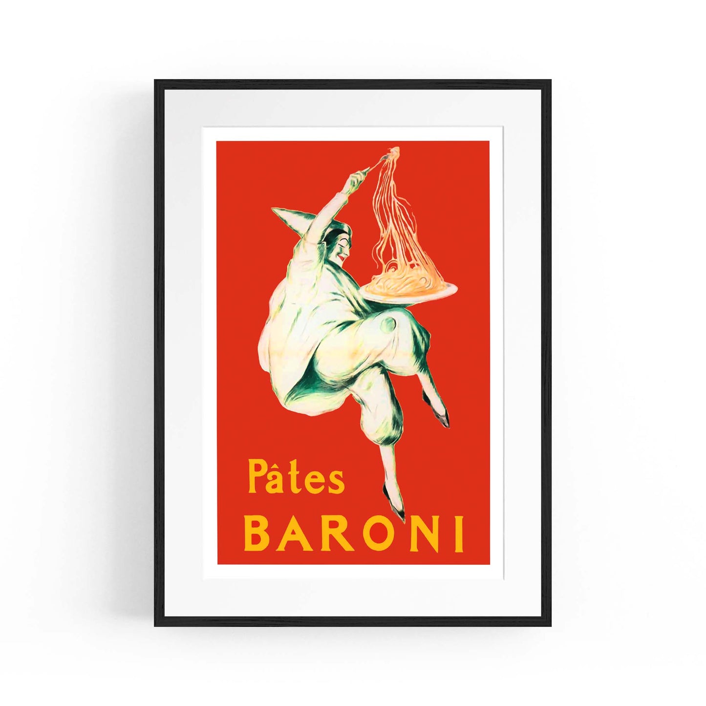 Pates Baroni Pasta Vintage Food Advert Wall Art - The Affordable Art Company