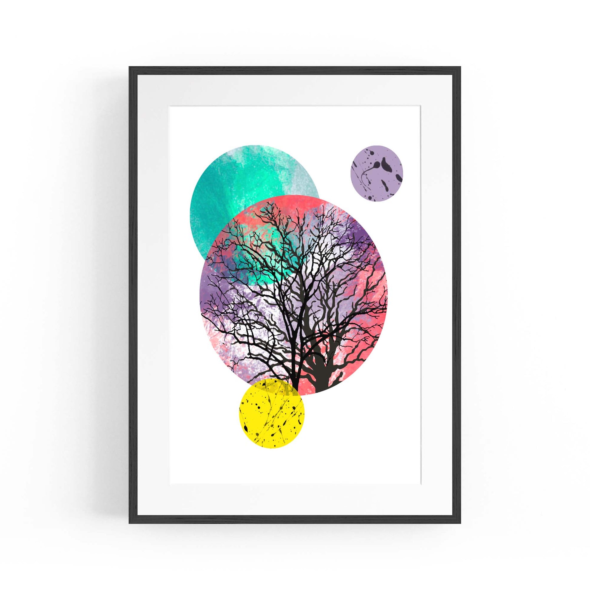 Scandi Circle Landscape Kitchen Minimal Wall Art #4 - The Affordable Art Company