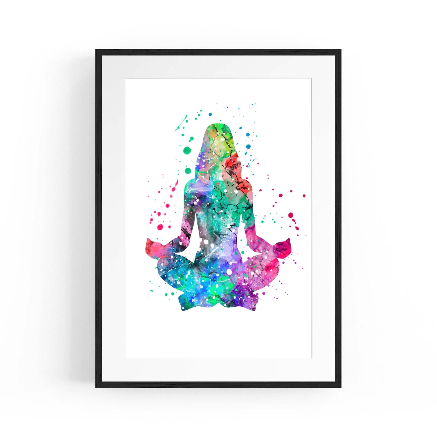 Watercolour Yoga Pose Studio Gift Wall Art - The Affordable Art Company