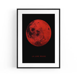Blood Moon Minimal Artwork Space Wall Art - The Affordable Art Company