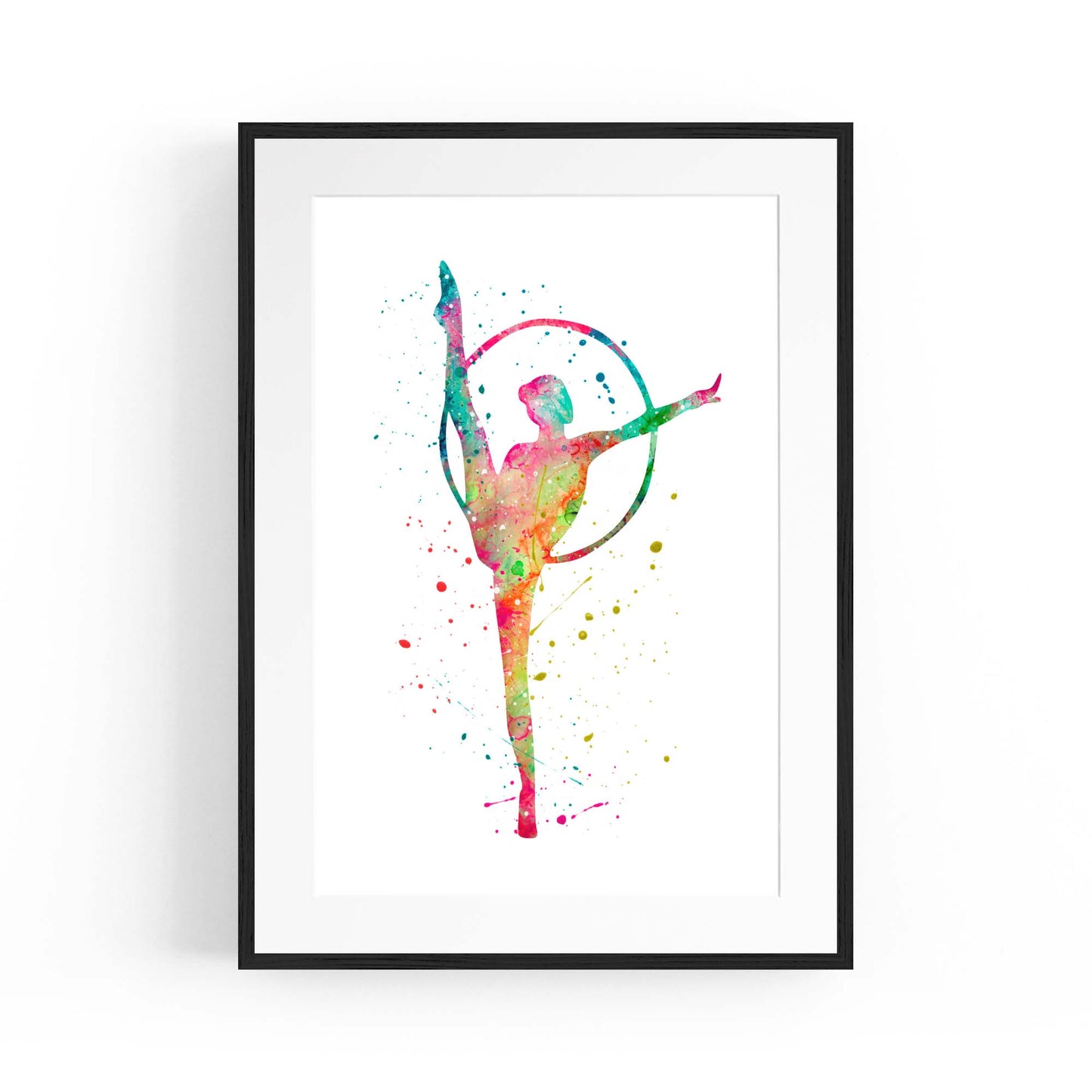 Gymnast Dance Girls Bedroom Gymnastics Wall Art #2 - The Affordable Art Company