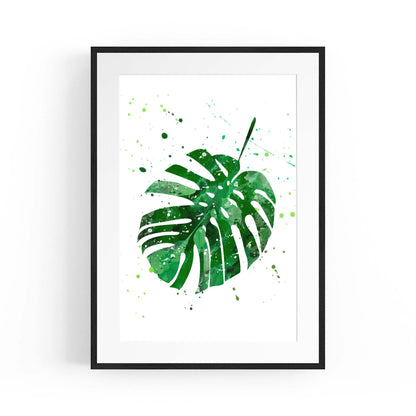 Palm Leaf Tropical Green Minimal Wall Art #4 - The Affordable Art Company