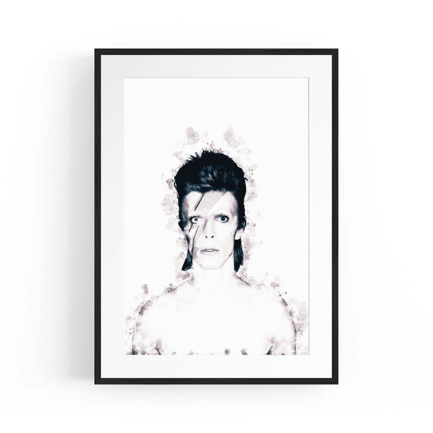 David Bowie Ink Painting Ziggy Stardust Wall Art - The Affordable Art Company