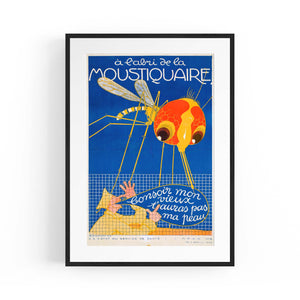 French Mosquito Vintage Advert Wall Art - The Affordable Art Company