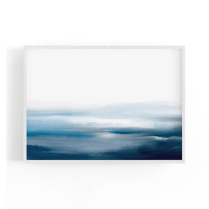 Minimal Blue Painting Abstract Modern Wall Art #18 - The Affordable Art Company