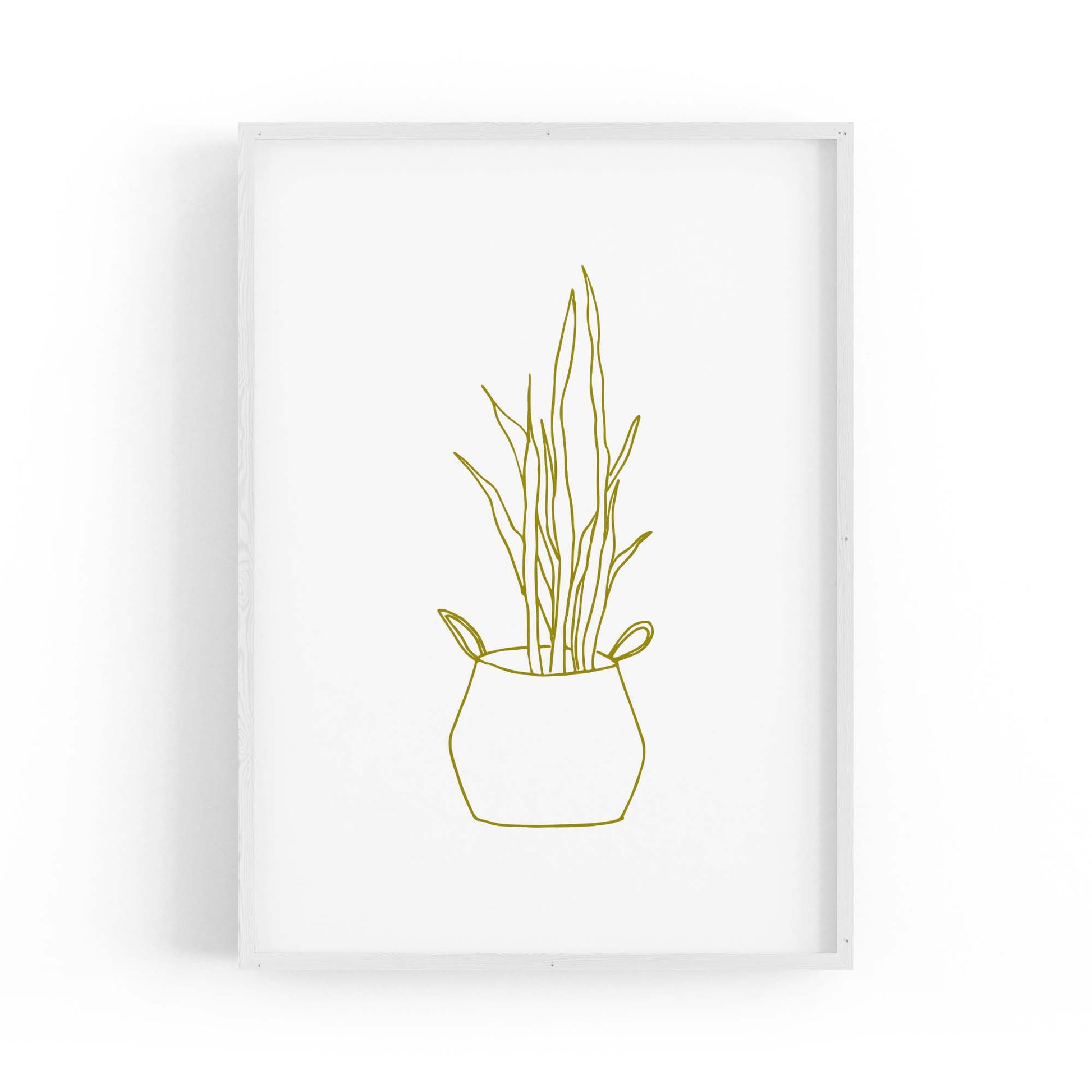 Abstract House Plant Minimal Living Room Wall Art #30 - The Affordable Art Company