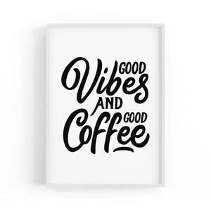 Coffee Quote Minimal Kitchen Cafe Style Wall Art #10 - The Affordable Art Company