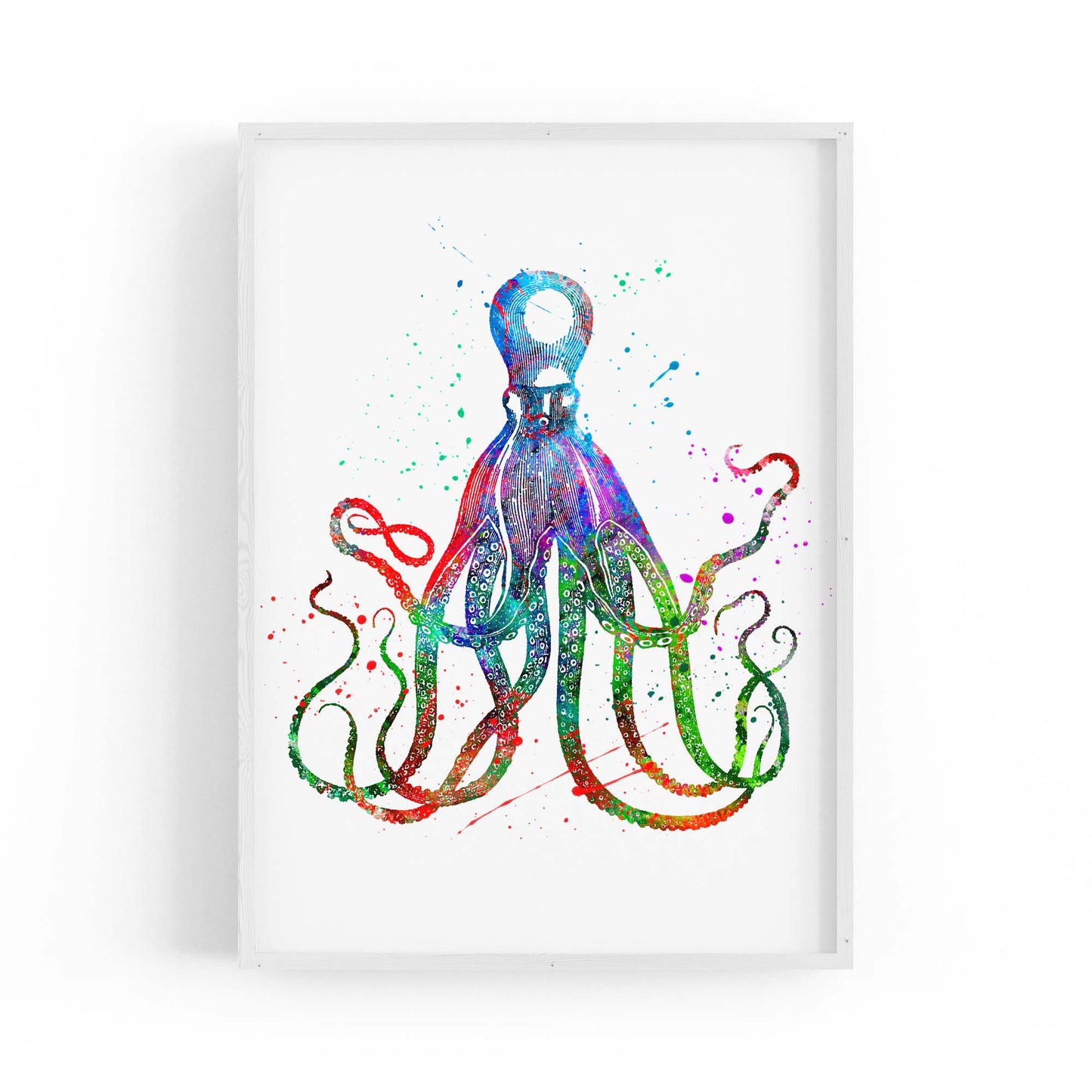 Cite Giant Squid Painting Sealife Nursery Wall Art - The Affordable Art Company